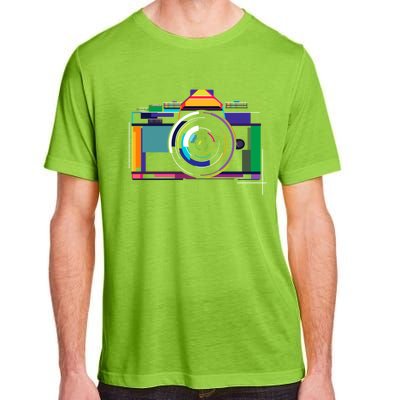 Colorful Camera Photographer Photography Lover Gift Adult ChromaSoft Performance T-Shirt