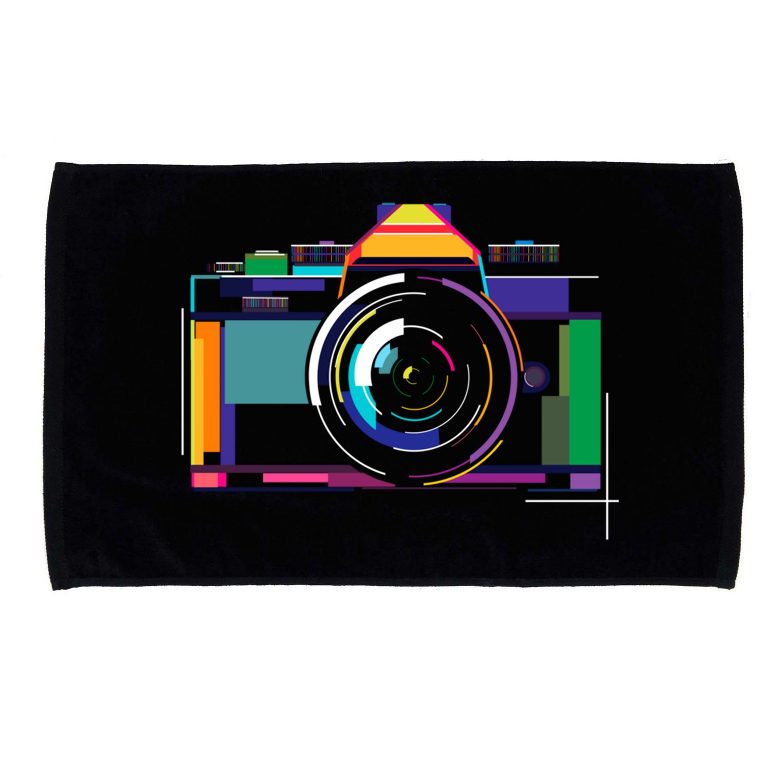 Colorful Camera Photographer Photography Lover Gift Microfiber Hand Towel