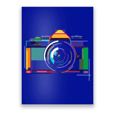 Colorful Camera Photographer Photography Lover Gift Poster