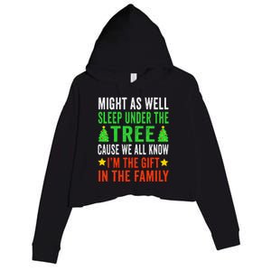 Christmas Christmas Pajamas Crop Fleece Hoodie