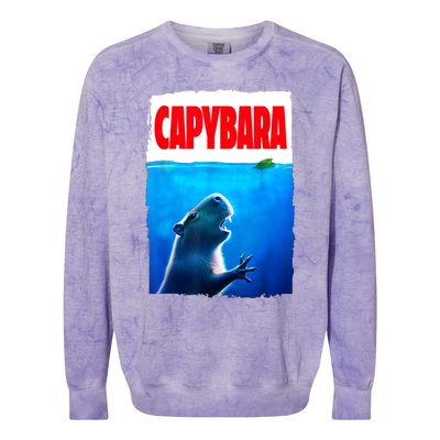 Classic Capybara Paws Lover Animals Outfits Capybaras Kawai Colorblast Crewneck Sweatshirt