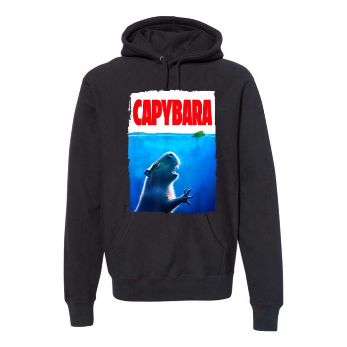 Classic Capybara Paws Lover Animals Outfits Capybaras Kawai Premium Hoodie