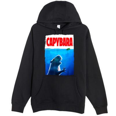 Classic Capybara Paws Lover Animals Outfits Capybaras Kawai Premium Pullover Hoodie