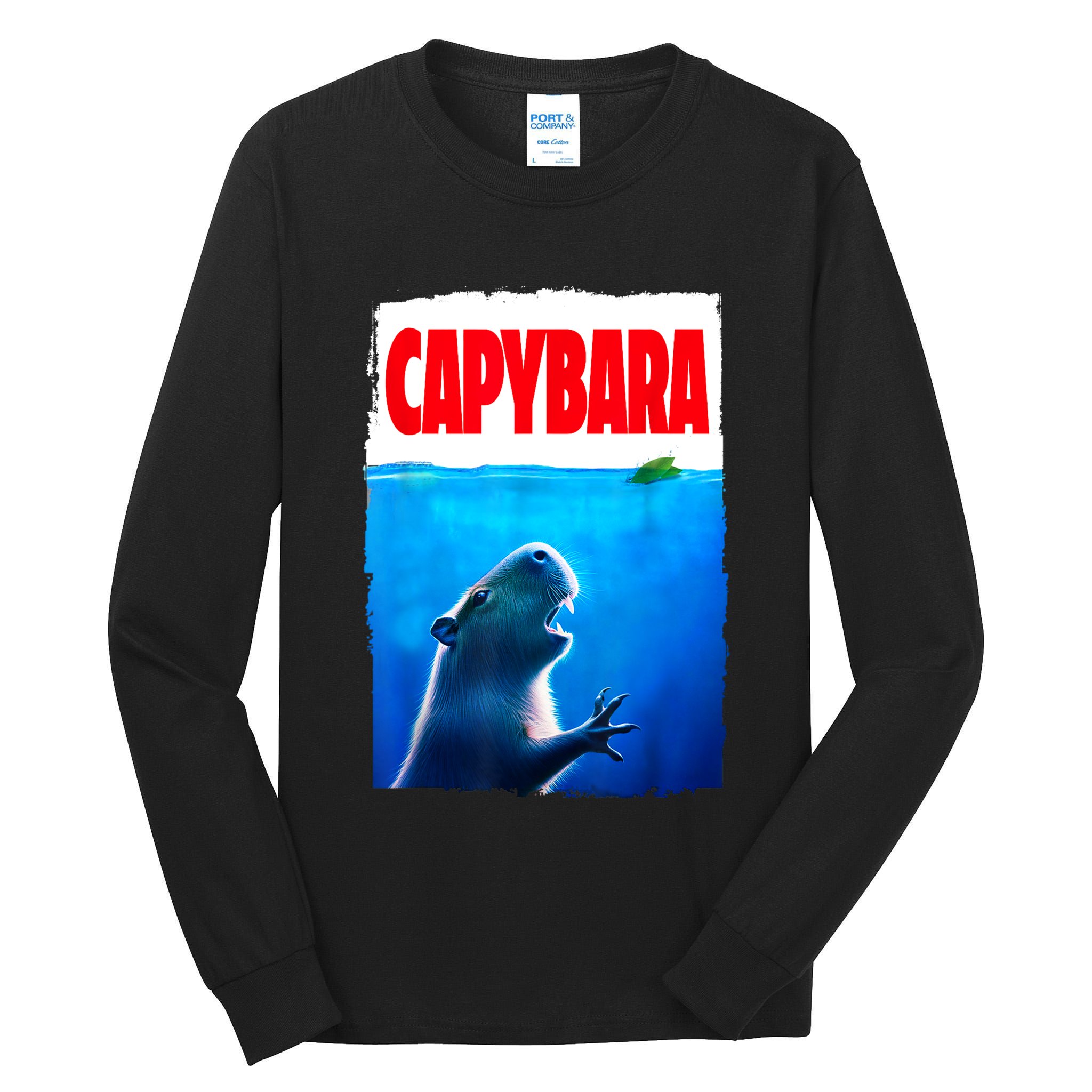Classic Capybara Paws Lover Animals Outfits Capybaras Kawai Tall Long Sleeve T-Shirt