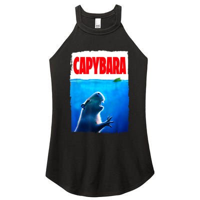 Classic Capybara Paws Lover Animals Outfits Capybaras Kawai Women's Perfect Tri Rocker Tank