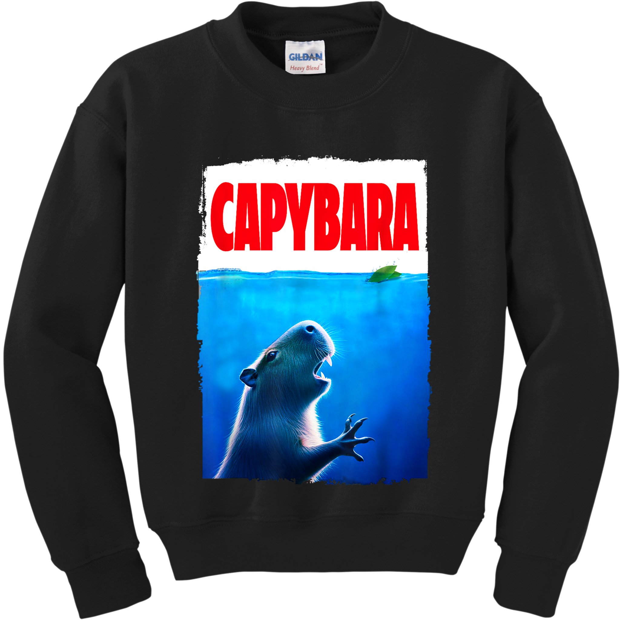 Classic Capybara Paws Lover Animals Outfits Capybaras Kawai Kids Sweatshirt