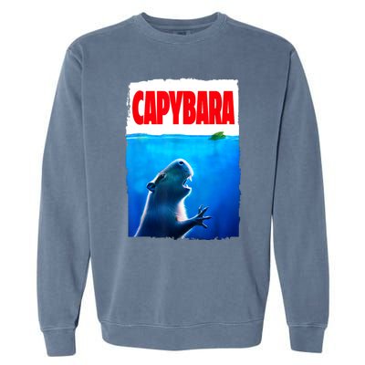 Classic Capybara Paws Lover Animals Outfits Capybaras Kawai Garment-Dyed Sweatshirt