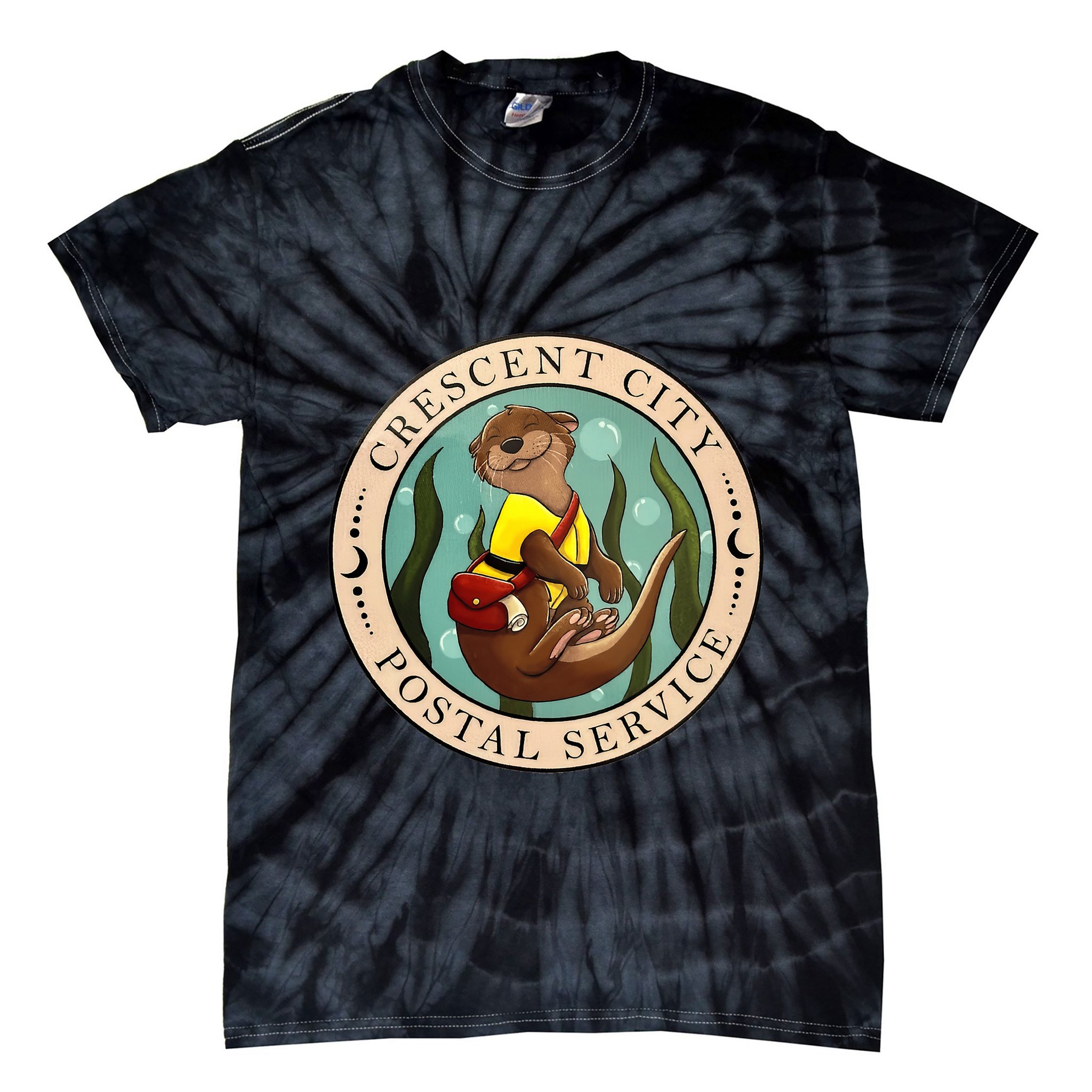Crescent City Postal Service Messenger Otter Crescent City Tie-Dye T-Shirt