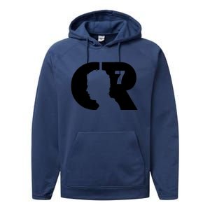 Cool Cristiano Portugal Captain Jersey Face Performance Fleece Hoodie