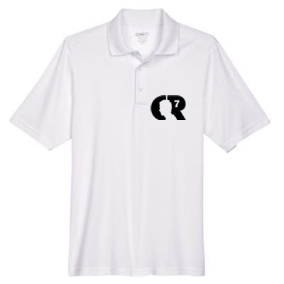 Cool Cristiano Portugal Captain Jersey Face Men's Origin Performance Piqué Polo