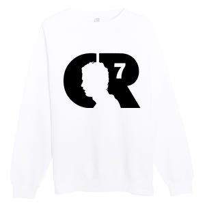 Cool Cristiano Portugal Captain Jersey Face Premium Crewneck Sweatshirt