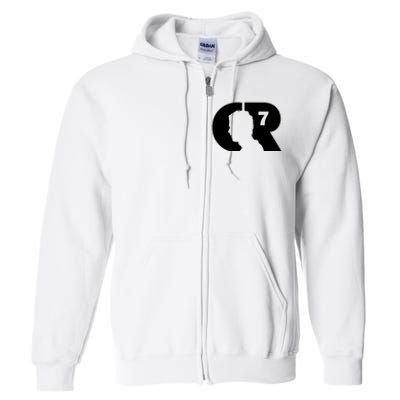 Cool Cristiano Portugal Captain Jersey Face Full Zip Hoodie