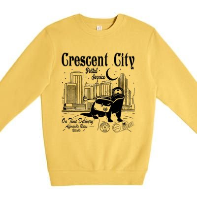 Crescent City Postal Service Messenger Otter Crescent City Premium Crewneck Sweatshirt