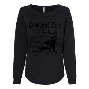 Crescent City Postal Service Messenger Otter Crescent City Womens California Wash Sweatshirt