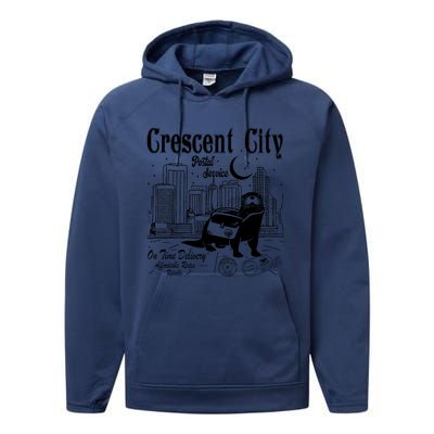 Crescent City Postal Service Messenger Otter Crescent City Performance Fleece Hoodie