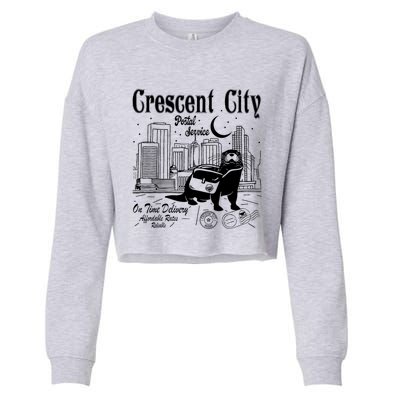 Crescent City Postal Service Messenger Otter Crescent City Cropped Pullover Crew