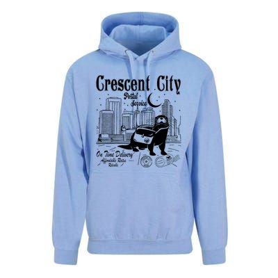 Crescent City Postal Service Messenger Otter Crescent City Unisex Surf Hoodie