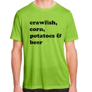 Crawfish Corn Potatoes And Beer Boil Season Great Gift Adult ChromaSoft Performance T-Shirt