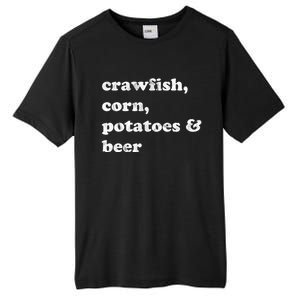 Crawfish Corn Potatoes And Beer Boil Season Great Gift Tall Fusion ChromaSoft Performance T-Shirt