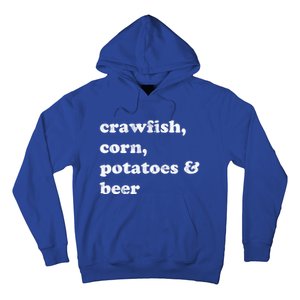 Crawfish Corn Potatoes And Beer Boil Season Great Gift Hoodie