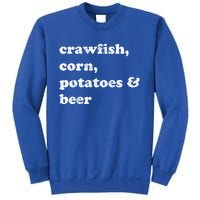 Crawfish Corn Potatoes And Beer Boil Season Great Gift Sweatshirt