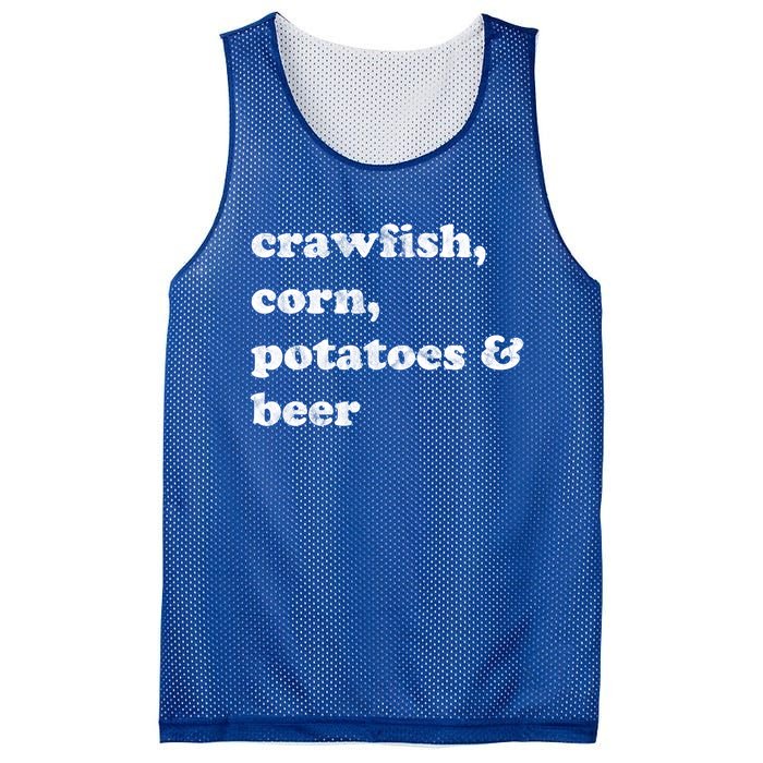 Crawfish Corn Potatoes And Beer Boil Season Great Gift Mesh Reversible Basketball Jersey Tank