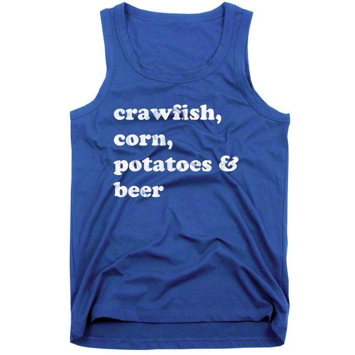 Crawfish Corn Potatoes And Beer Boil Season Great Gift Tank Top