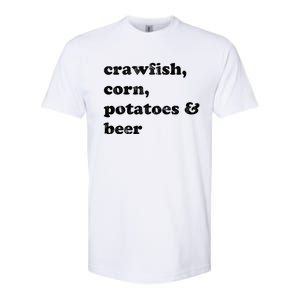 Crawfish Corn Potatoes And Beer Boil Season Great Gift Softstyle CVC T-Shirt