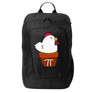 Cute Chicken Pot Pie Funny Math Pun Pi Symbol City Backpack