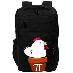 Cute Chicken Pot Pie Funny Math Pun Pi Symbol Impact Tech Backpack