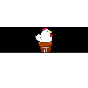 Cute Chicken Pot Pie Funny Math Pun Pi Symbol Bumper Sticker