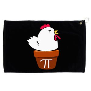 Cute Chicken Pot Pie Funny Math Pun Pi Symbol Grommeted Golf Towel