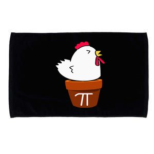 Cute Chicken Pot Pie Funny Math Pun Pi Symbol Microfiber Hand Towel