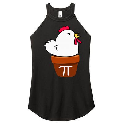 Cute Chicken Pot Pie Funny Math Pun Pi Symbol Women’s Perfect Tri Rocker Tank