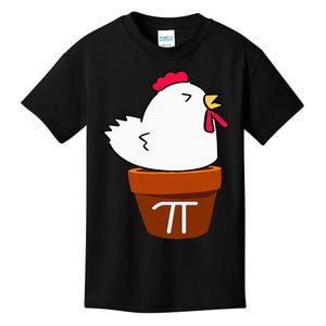 Cute Chicken Pot Pie Funny Math Pun Pi Symbol Kids T-Shirt