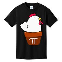 Cute Chicken Pot Pie Funny Math Pun Pi Symbol Kids T-Shirt