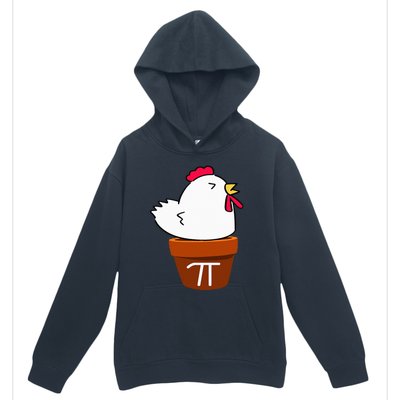 Cute Chicken Pot Pie Funny Math Pun Pi Symbol Urban Pullover Hoodie