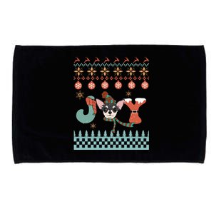 Cute Christmas Puppy Joy Microfiber Hand Towel