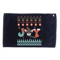 Cute Christmas Puppy Joy Grommeted Golf Towel