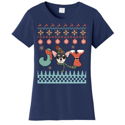 Cute Christmas Puppy Joy Women's T-Shirt