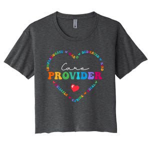 Cute Care Provider Appreciati To School Cool Gift Women's Crop Top Tee