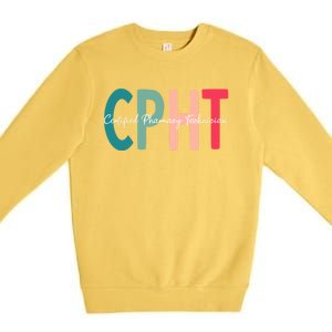 Cpht Certified Pharmacy Technician Gift Premium Crewneck Sweatshirt