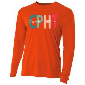 Cpht Certified Pharmacy Technician Gift Cooling Performance Long Sleeve Crew