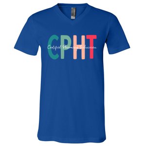 Cpht Certified Pharmacy Technician Gift V-Neck T-Shirt