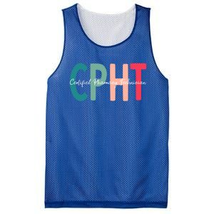 Cpht Certified Pharmacy Technician Gift Mesh Reversible Basketball Jersey Tank