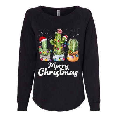 Cactus Christmas Pj Costume Design Party Plant Lovers Womens California Wash Sweatshirt