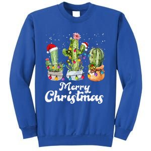 Cactus Christmas Pj Costume Design Party Plant Lovers Sweatshirt