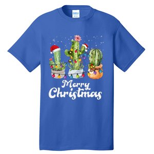 Cactus Christmas Pj Costume Design Party Plant Lovers Tall T-Shirt