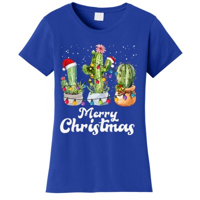 Cactus Christmas Pj Costume Design Party Plant Lovers Women's T-Shirt