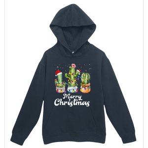 Cactus Christmas Pj Costume Design Party Plant Lovers Urban Pullover Hoodie